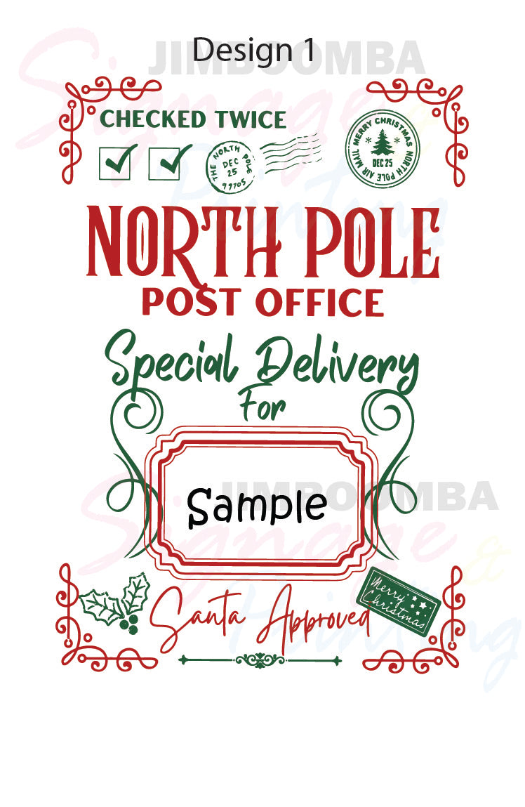 Personalised Christmas Labels - Design 1