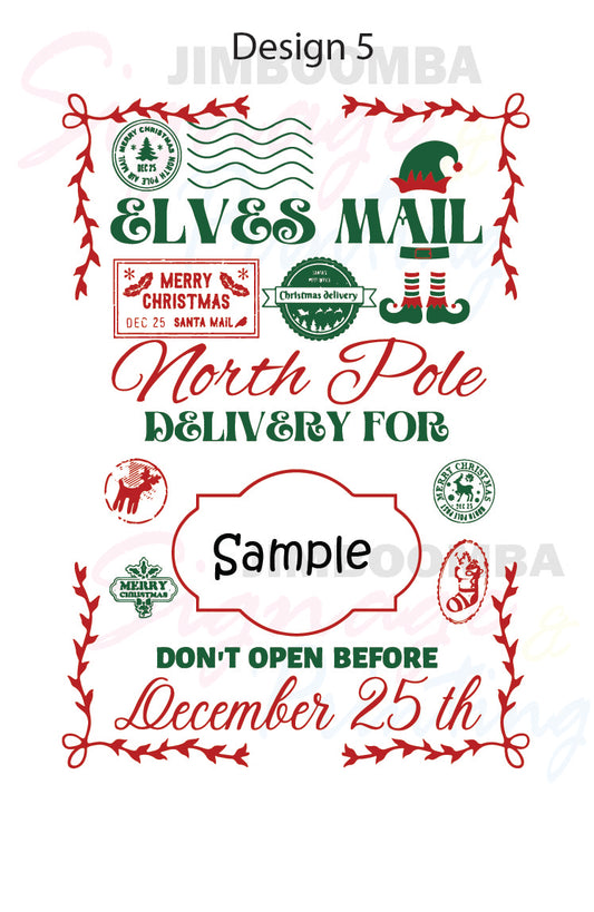 Personalised Christmas Labels - Design 5